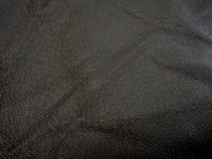 Jet Black Pigskin leather 7 x 17.5 inches 0.8mm BK485 - Image 2