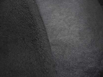 Jet Black Smooth Soft leather 8.5 inch x 18.5 inch 0.6mm BK744 - Image 2