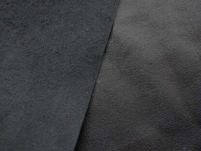 Jet Black Smooth Soft leather 3.5 inch x 14 inch 0.6mm BK784 - Image 2