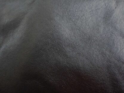 Jet black soft smooth leather 0.8mm - BC018