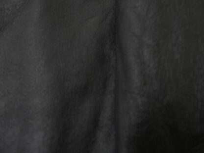 Jet black thick grained leather 22inch x 23.5 inch 1.4mm BK780 - Image 4