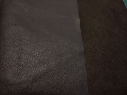 Very Dark Brown Thin Soft leather 0.65mm 6 inch x 7 inch BR146