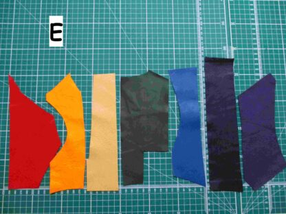 Rainbow pack leather/suede pieces ZX012 - Image 9