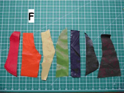 Rainbow pack leather/suede pieces ZX012 - Image 7