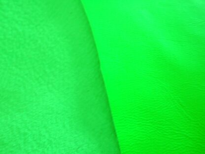 Vibrant Lime green lambskin craft leather 1mm GR330 - Image 4