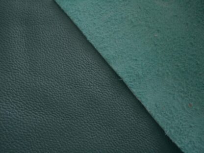Dark teal green smooth leather 1mm 7 x 11.5 inches GR317 - Image 2