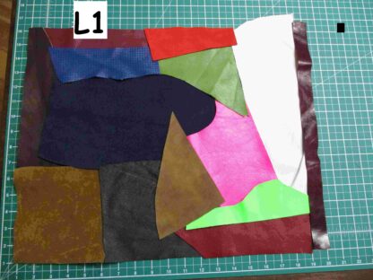 Over 2 square feet mixed leather/suede bundle ZX007 - Image 3