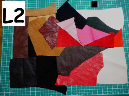 Over 2 square feet mixed leather/suede bundle ZX007 - Image 4
