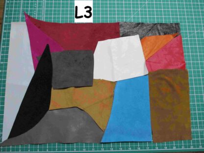 Over 2 square feet mixed leather/suede bundle ZX007