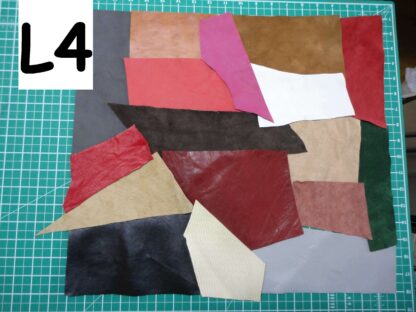 Over 2 square feet mixed leather/suede bundle ZX007 - Image 6