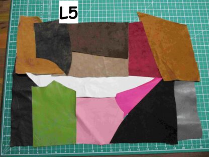 Over 2 square feet mixed leather/suede bundle ZX007 - Image 7