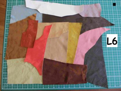 Over 2 square feet mixed leather/suede bundle ZX007 - Image 8
