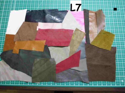 Over 2 square feet mixed leather/suede bundle ZX007 - Image 2