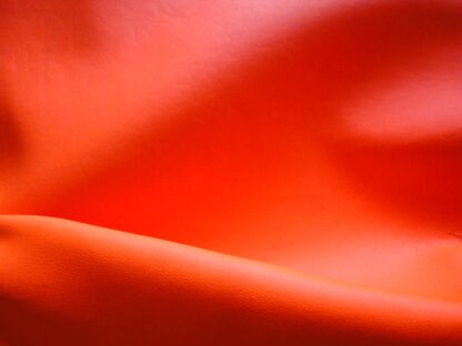Vibrant Orange smooth soft leather 1mm 6 inch x 4 inch OR086 - Image 3