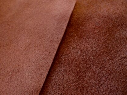 Rust red rough suede 1.3mm 3 inch x 9.5 inch RD050 - Image 4