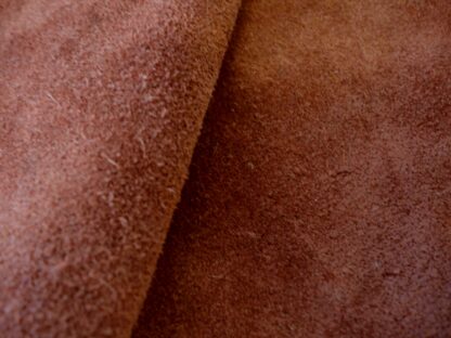 Rust red rough suede 1.3mm 3 inch x 9.5 inch RD050