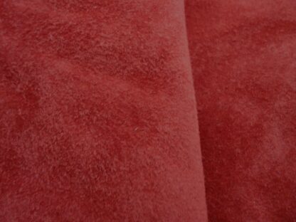 Scarlet red Pigskin suede 0.9mm 4 inch x 8inch RD112 - Image 4