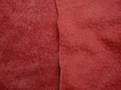 Scarlet red Pigskin suede 0.9mm 4 inch x 8inch RD112 - Image 2