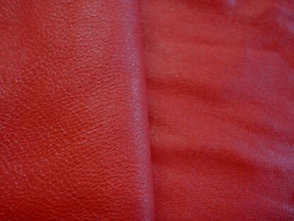 Scarlet red leather Smooth Soft 0.7mm 4" x 6" RD119