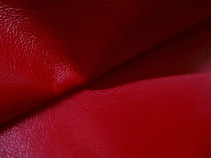 Scarlet red smooth soft leather 0.8mm 2 inch x 19.5 inch RD149 - Image 2
