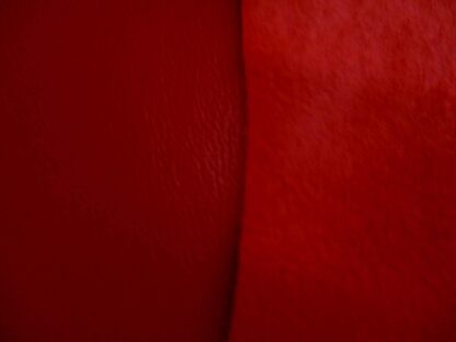 Scarlet red smooth soft leather 0.8mm 2 inch x 19.5 inch RD149 - Image 3