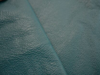 Turquoise green grained pigskin leather 0.8mm 3.5inch x 8.5 inch TQ020