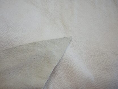 White soft leather 4.75 inch x 18.5 inch 1mm WH119 - Image 3