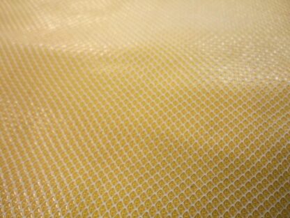 Yellow / white patterned textured leather 0.9mm 2.5inch x 11.5 inch YW014 - Image 4