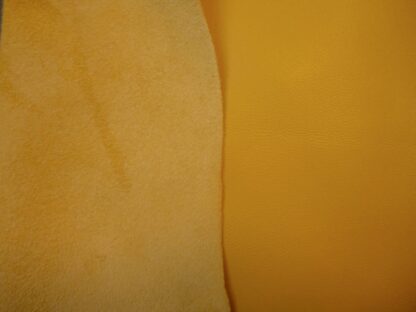 Mustard Yellow Smooth Soft leather 0.7mm 6 inch x 4 inch YW072 - Image 5