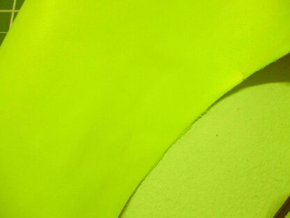 Acid Yellow Soft Smooth lambskin leather 1mm 8 inch x 5 inch YW109 - Image 3