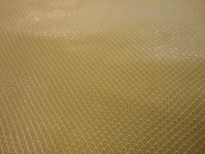Yellow / white patterned textured leather 0.9mm 2.5inch x 11.5 inch YW014 - Image 2