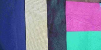 Low priced small pieces of leather and suede