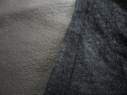 Jet Black Pigskin leather 0.8mm BK091 - Image 4