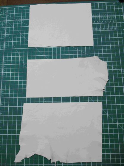 Bundle of soft white gloving leather -  WH150