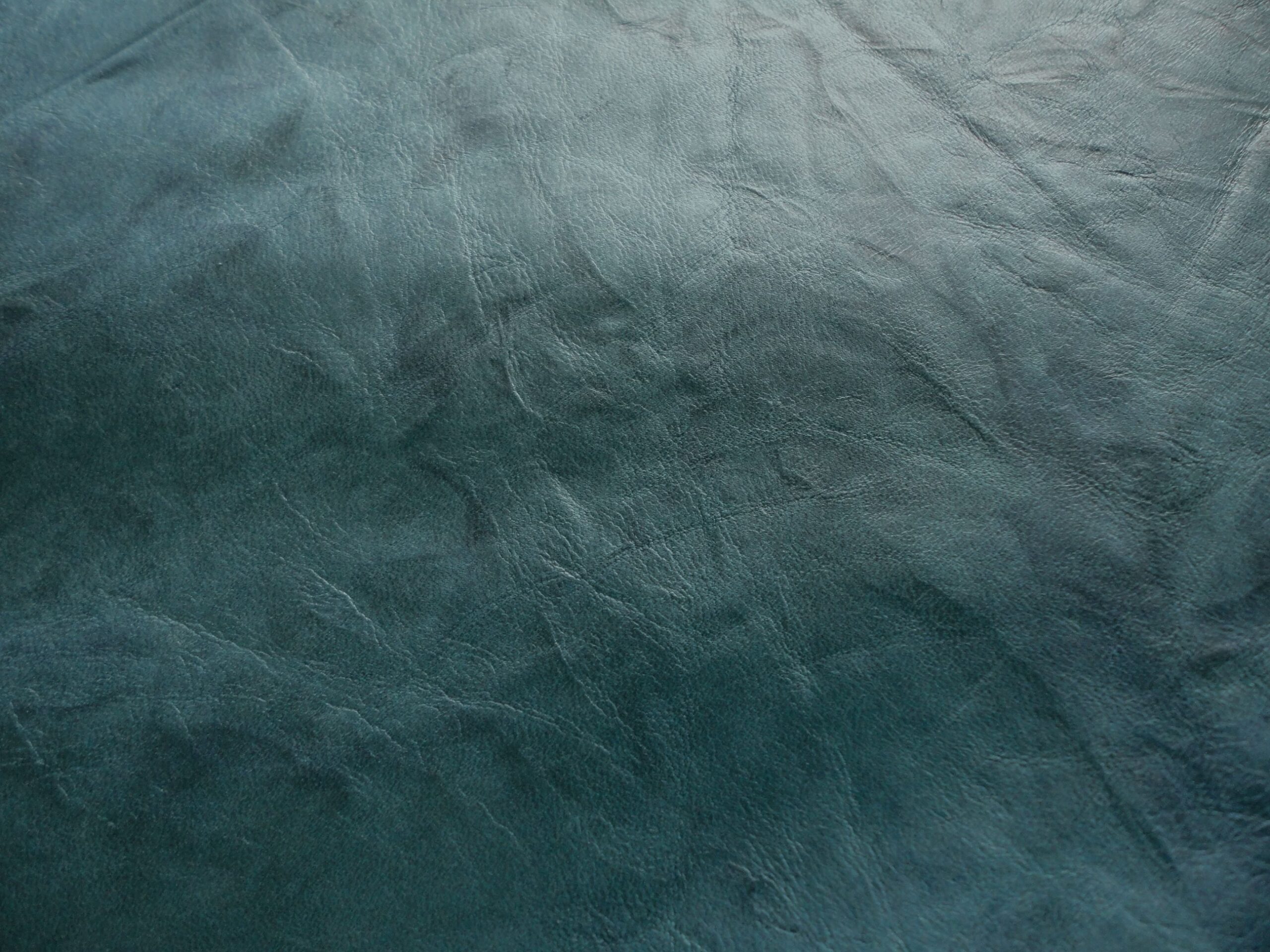 Teal Green / black Tie dye thin Leather 0.4mm 2 inch x 24.5 inch BL144 - Image 7