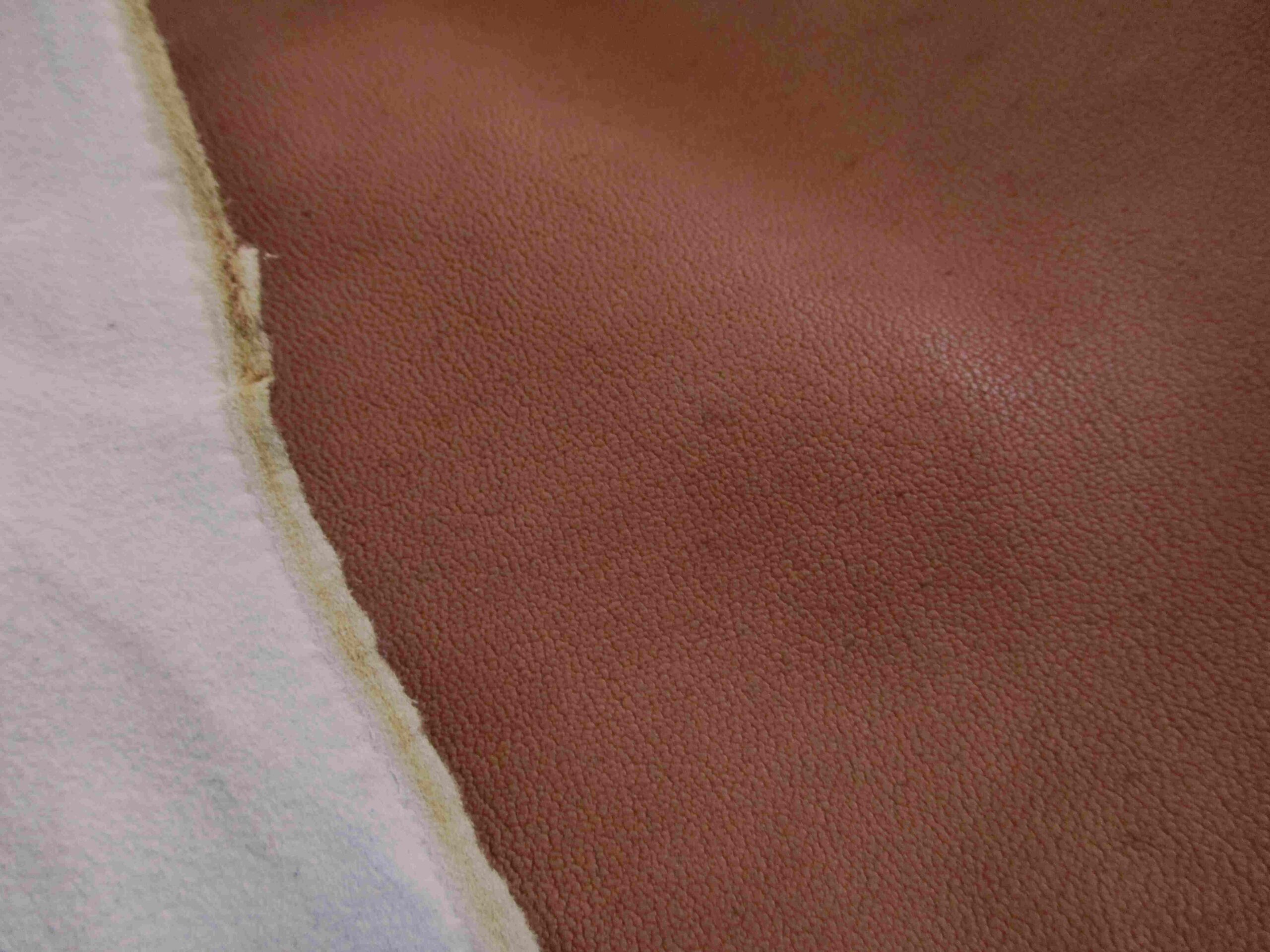 Tan brown thin grained leather 0.35mm 6.5 inch x 4 inch TN514 - Image 3